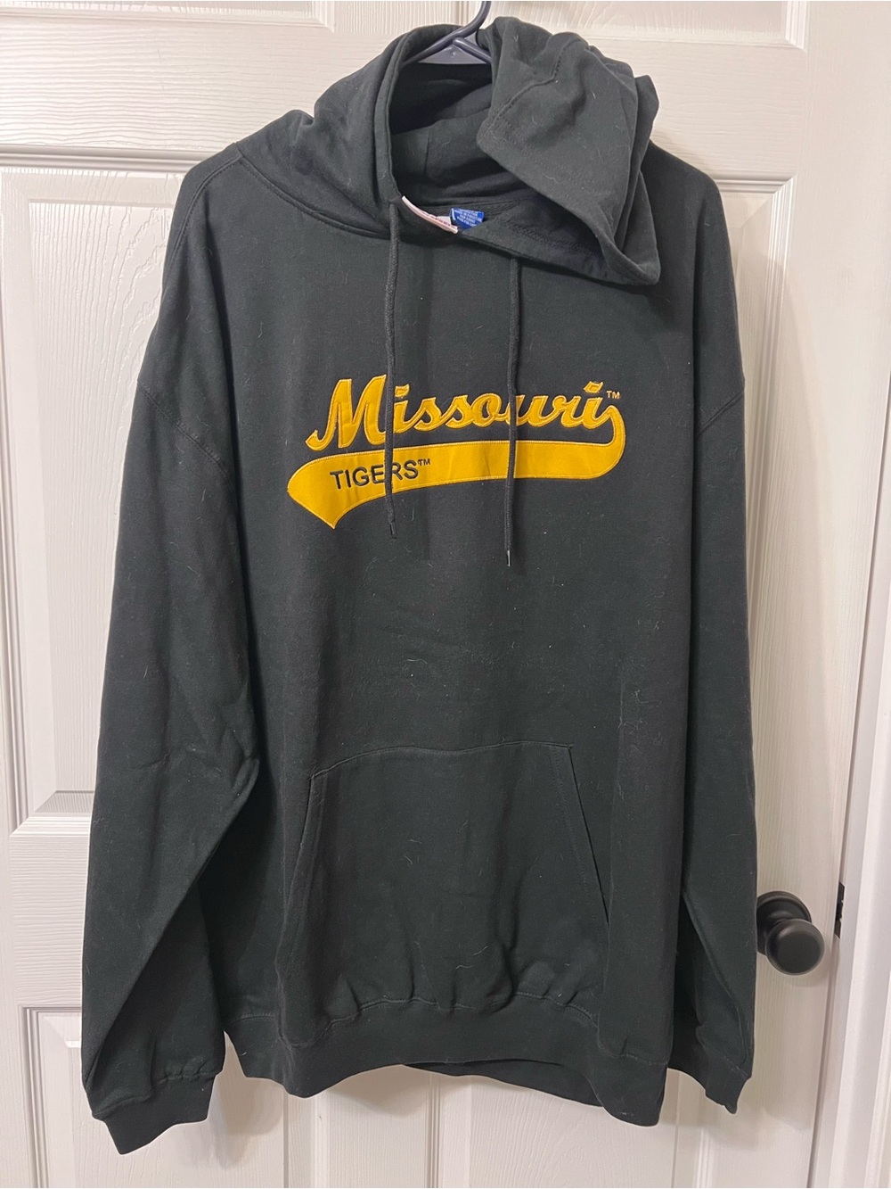 Tory Sport Black Hoodie with Gold Missouri Script